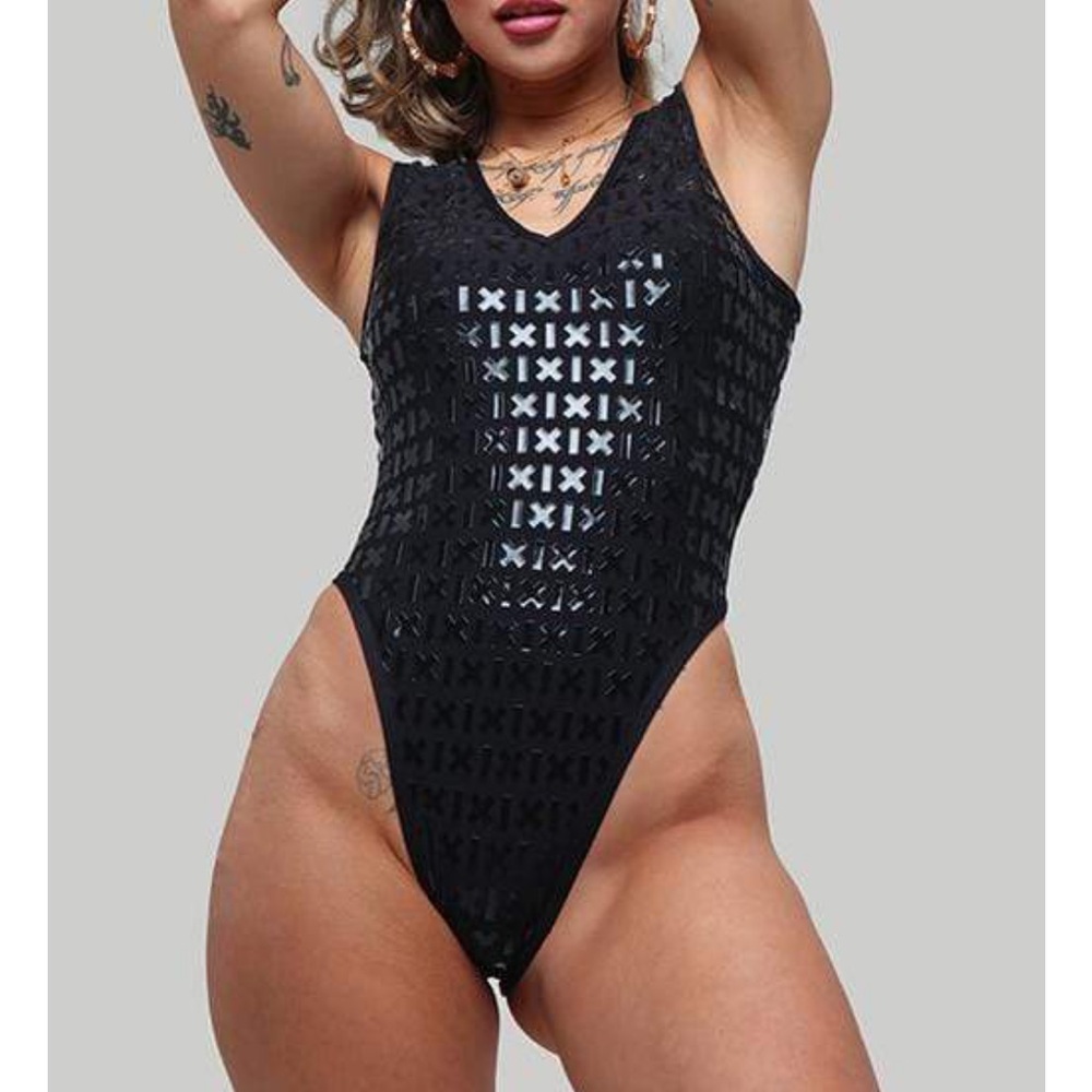 Creatures of XIX Gecko Grip Black One-Piece Bodysuit